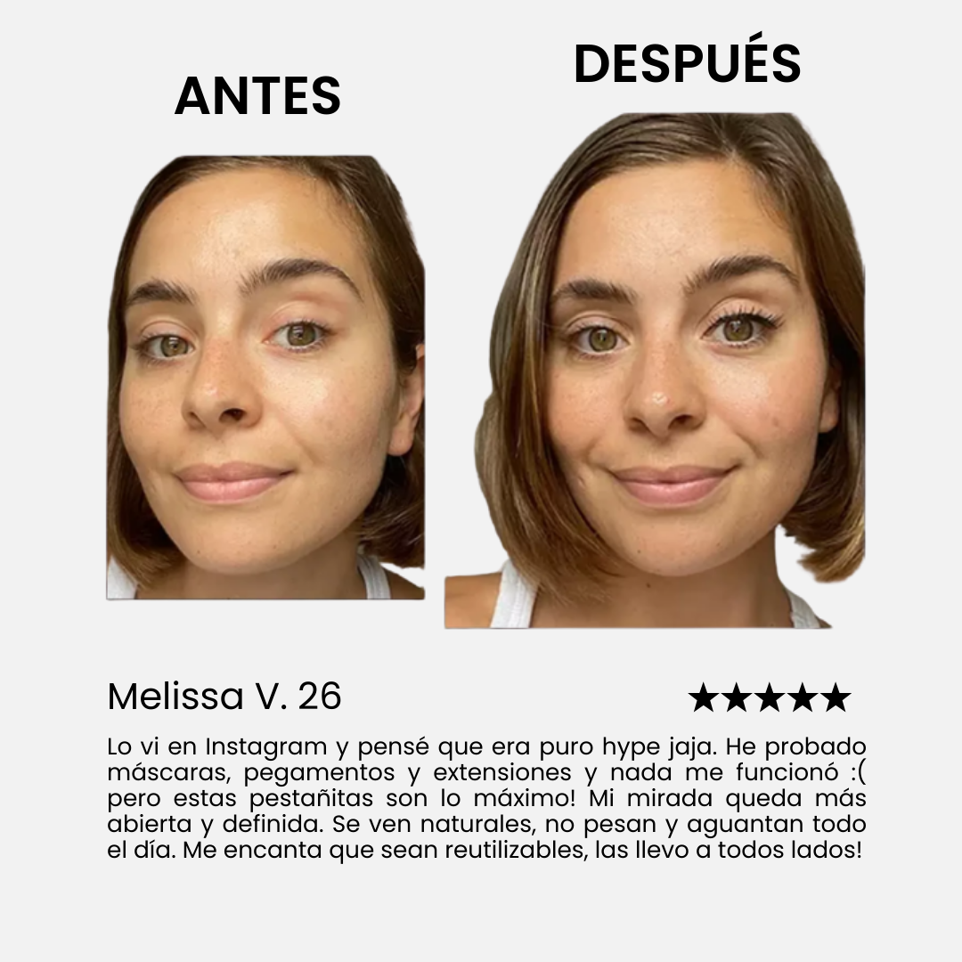 x5 Pestañas Magnéticas Fijación Precisa Dia y Noche